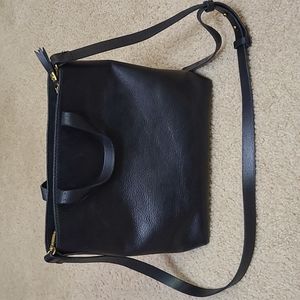 Madewell The Zip-Top Transport Crossbody Black